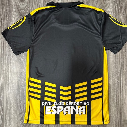 HONDURAS REAL CD ESPAÑA JERSEY CAMISETA BLACK/YELLOW ALL MENS SIZES AVAILABLE - Picture 7 of 10