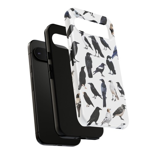 Bird Pattern on White - Phone Case for iPhone, Galaxy, Pixel - 第 134/281 張圖片