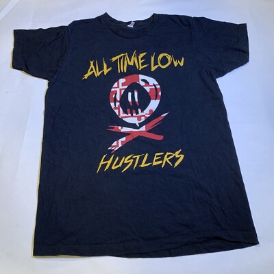 All Time Low Hustlers Black Graphic T Shirt Sz M