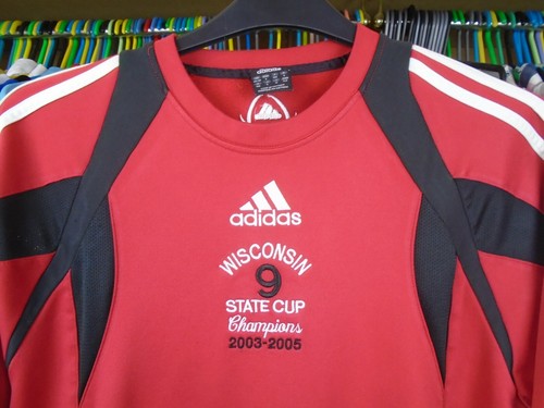 MADISON SC 2003-2005 WISCONSIN STATE CHAMPIONS adidas SOCCER SWEATSHIRT SMALL - Picture 3 of 6