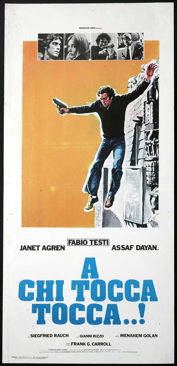 Locandina originale film A chi tocca, tocca...! (1978) - Regia di Gianfranco Baldanello, Menahem Golan