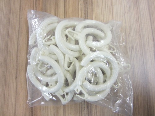 Normbau Nylon-Line Duschvorhangringe weiß 65 mm offen - Bild 2 von 3