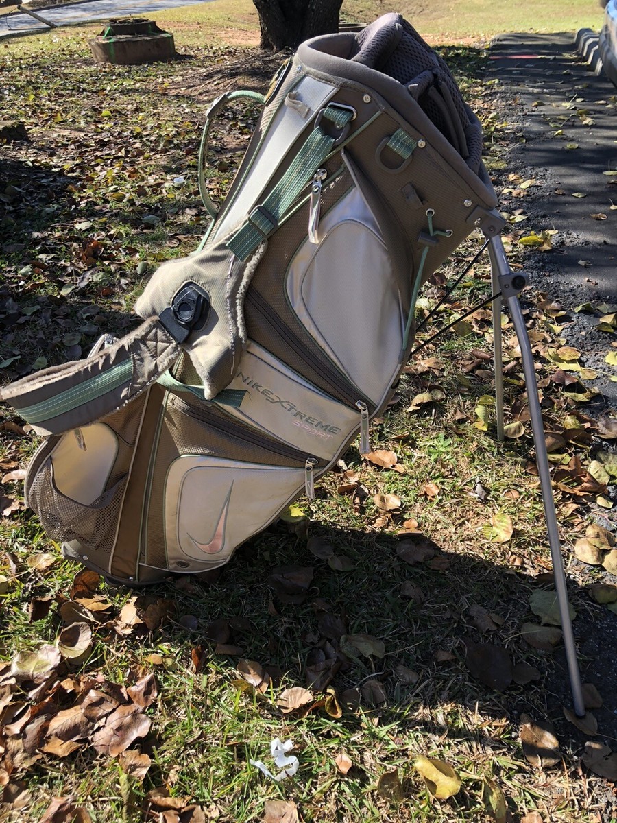 Nike Extreme Sport Stand Golf Bag - Green & Pink - 8 Divider Nike Extreme Sport Stand Golf Bag - Green & Pink - 8 Divider