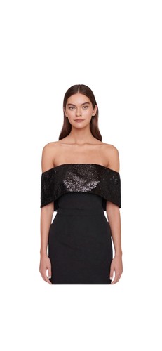 STAUD Giselle Pailletten Off-Shoulder Top Gr. 4 - Bild 4 von 6