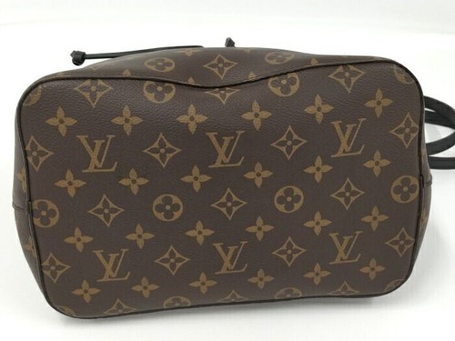 LOUIS VUITTON Neo Noe Shoulder Bag M44020 Monogram Brown Black Used Women LV F/S - Picture 5 of 9