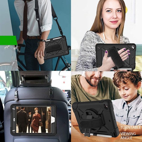 Funda protectora con soporte giratorio de alta resistencia mini aire para iPad 5º 6º 7º 8º 9º generación - Imagen 25 de 39