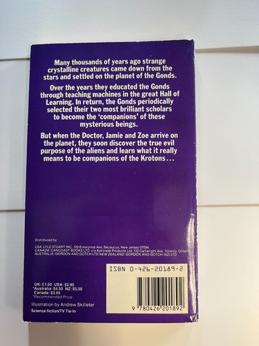 Doctor Who Novel #99 The Krotons Terrance Dicks A Target Books 1985 BBC - Picture 2 of 6