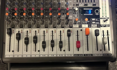 BEHRINGER EUROPOWER PMP1000 500W 12-Channel Powered Mixer UNIT ONLY - Picture 4 of 4