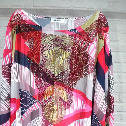 Maxi Vestido Africano Dashiki Mujeres Estrás Gasa Talla Grande Caftán Fiesta Vestido - Imagen 23 de 29