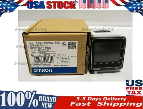 NEW Omron Temperature Controller E5CC-RX2ASM-800 100-240 VAC US Free TAX