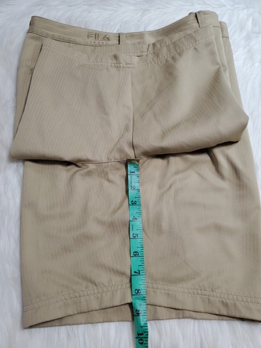 Fila Sport Men's Shorts Size 38 Khaki Tan Beige Golf Short Pockets I-13 - Picture 17 of 17