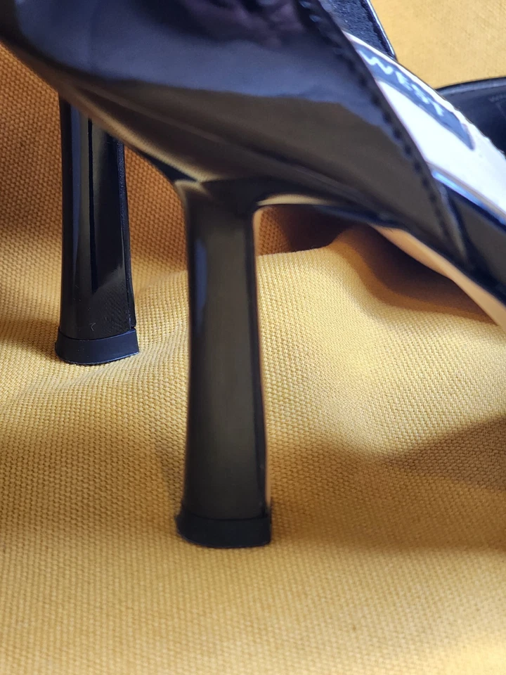 zapatos de mujer, Nine West, negro, brillo, 8,38,5, lujo, fiesta, noche, elegantes Foto 4 de 4