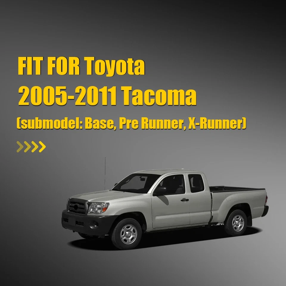 Espejo retrovisor lateral derecho de vidrio térmico con placa transparente de respaldo 2005-2011 para Toyota Tacoma Foto 2 de 4