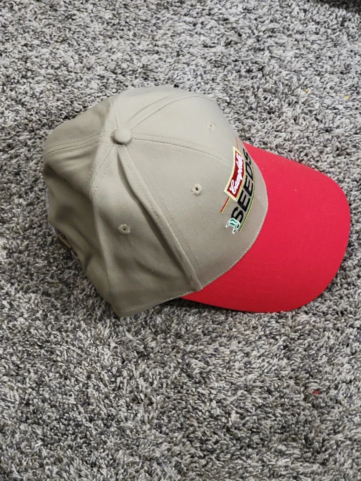 Sombrero de sopa Campbell’s Seeds correa de cuero gorra trasera adulto talla única rojo tostado Foto 3 de 4