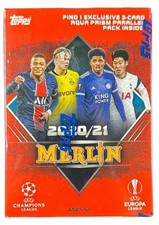 2020/21 Topps UEFA Champions League Merlin Chrome Soccer Blaster Box