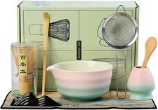 7matcha whisk set - 1Matcha Bowl 1 matcha whisk, 8pcs matcha kit Gradient