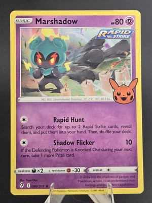 Marshadow 080/203 SWSH07 Evolving Skies Rapid Strike Holo Rare Pokemon TCG
