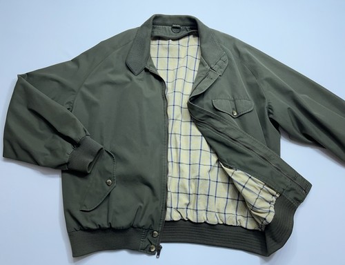 Vtg Brooks Brothers Bomber Jacket Mens Size 48 Wool Vest Lining Green - Picture 9 of 22