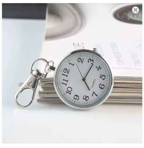 New Tiny Cute Quartz Pocket Watch with Keyring Men Women Quartz Watch for Nurses
