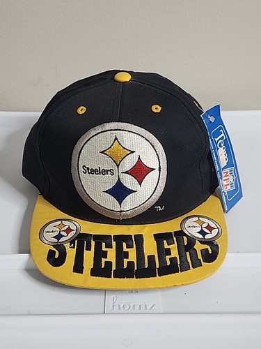 Vintage Pittsburgh Steelers Mütze 90er Snapback Cap Drew Pearson NEU LESEN - Bild 1 von 24