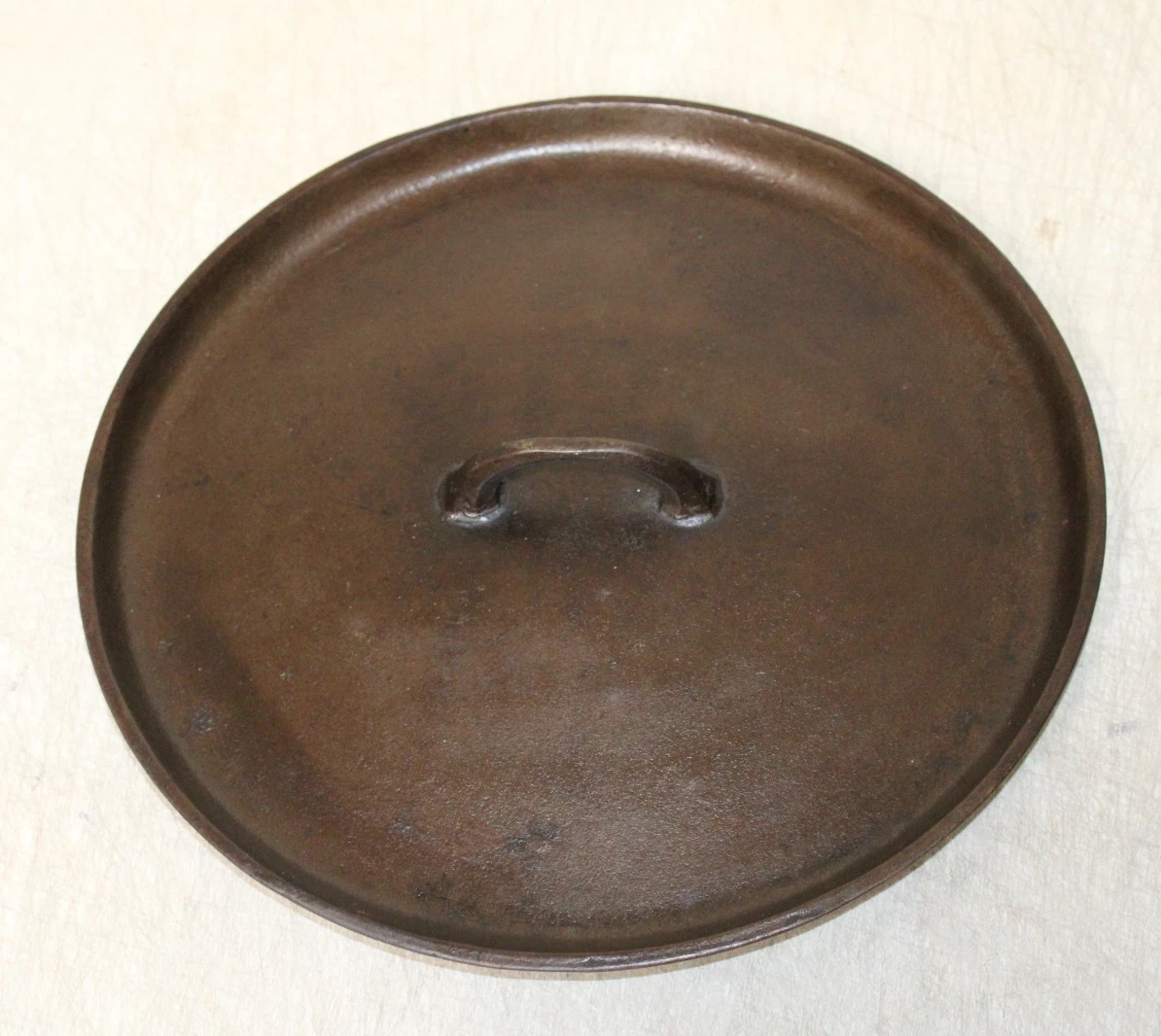 Cast Iron Dutch Oven Lid Unmarked #10 Camp Stove