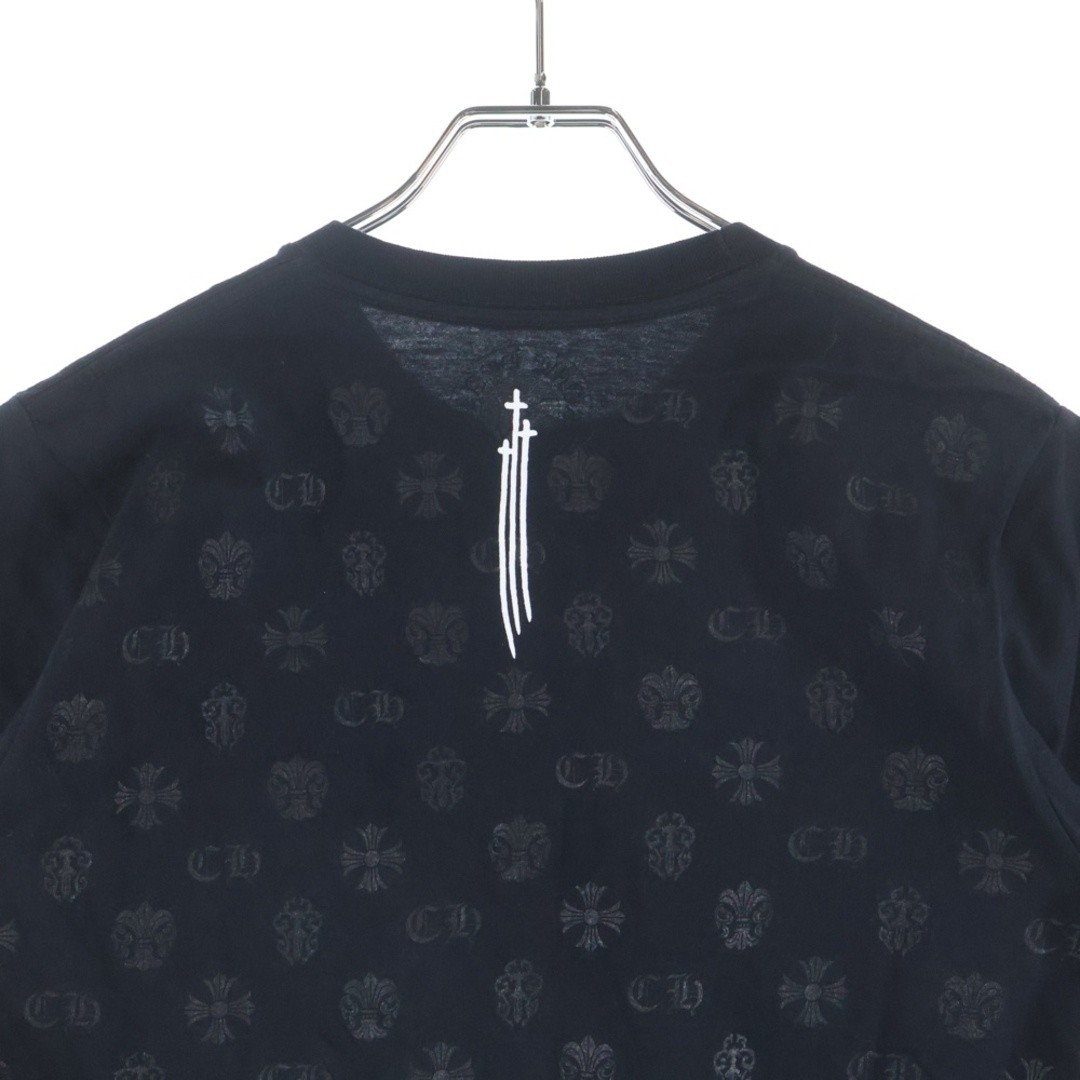 CHROME HEARTS Back Pattern Print Horseshoe Crew Neck Short Sleeve T-shirt Used b thumbnail 4