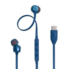 JBL Tune 310 C Hi-Res Wired Earbuds with Microphone, Flat Tangle-Free Cable, 3-B