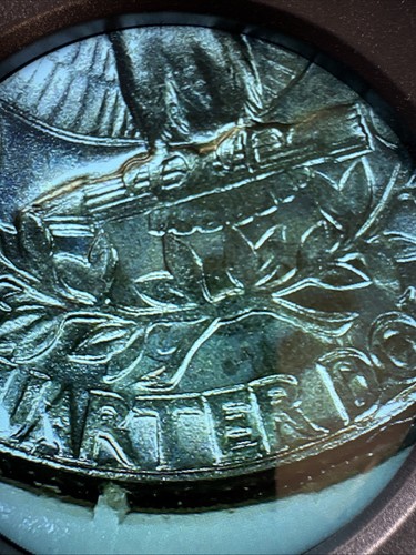 1970-D Washington Quarter 25c BU Brilliant Uncirculated. Denver Mint. No Mag. - Picture 8 of 8