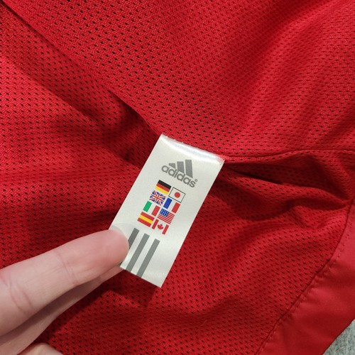 VTG Y2K Adidas Boston Red Sox MLB Mens XL 3 Stripes Windbreaker Full Zip Jacket - Picture 11 of 14