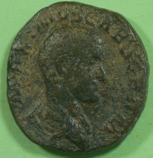 Moneda Imperial Romana ae Sestercio de Herennia Etrusco IMPLEMENTOS @0329