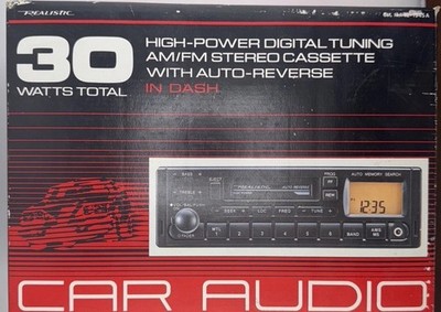 Realistic Digital Tuning AM/FM Stereo Cassette Auto Reverse Car Radio 12-1942