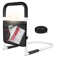 Bed Rails for Ederly Adults Safety, Adjustable Height Bed Assist Rails for Senio