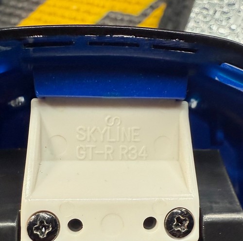 Used KYOSHO Mini-z Body Nissan GT-R R34 skyline blue Auto Scale - Picture 12 of 12