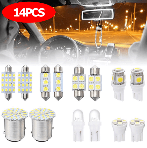 Kit 14 Piezas Luces LED T10 36mm Interior Coche Accesorios Mapa Domo Matrícula L - Imagen 8 de 12