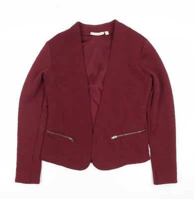 Maria Gabrielle Damen Anzugjacke Blazer rot strukturiert Größe M