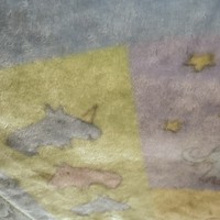 VTG Carter's John Lennon REAL LOVE Animals Plush Soft Fleece Baby Blanket Thick 2