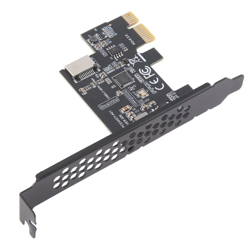 PCI-E 1X zu USB 3.2 GEN1 5 Gbps Type-E A-Key-Erweiterungskarte, Frontpanel-5904 - Bild 3 von 4