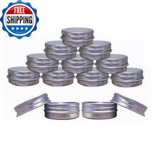 Aluminum Tin Jars Cosmetic Sample Metal Tins Empty Container Bulk...