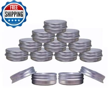Aluminum Tin Jars Cosmetic Sample Metal Tins Empty Container Bulk...