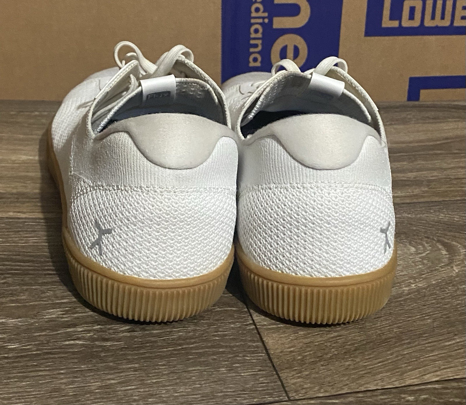 SAOLA Scarpe da ginnastica Flux Adapt Trainer bianche gomma piedi nudi atletiche in maglia misura 11 5 da uomo