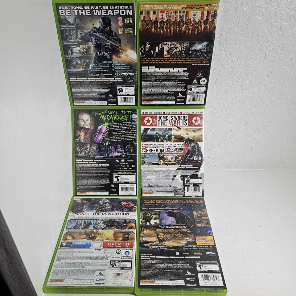 Xbox 360 Adventure Role-Play Lot Bundle 6 Games Assassins Creed Batman Homefront - Image 4 of 4