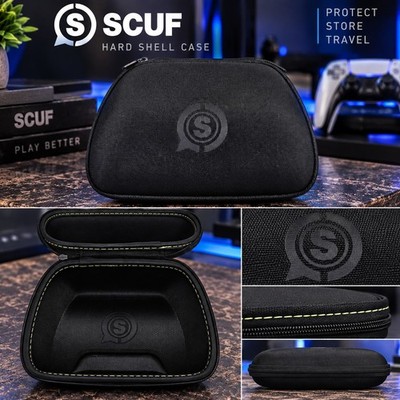 SCUF Gaming PS5 Controller Protection Case Black Hard Shell Canvas Black Zip Up