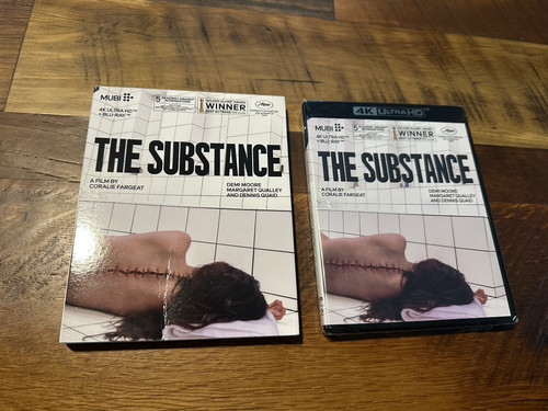 The Substance 4K Ultra HD / Blu ray - Mubi - Demi Moore - Schutzhülle - NEU