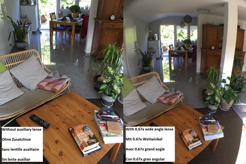 Soczewki aparatu do FOSSiBOT F105 Szerokokątny makro rybie oko Zestaw oczny Zestaw soczewek - Zdjęcie 4 z 6