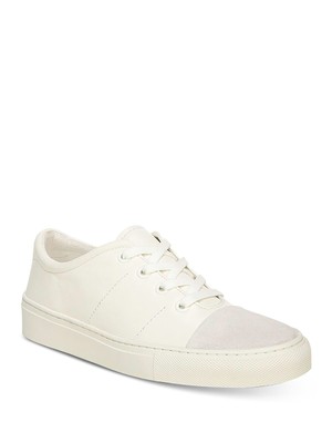 VIA SPIGA Womens White Sybil Cap Toe Platform Leather Athletic Sneakers 7 M