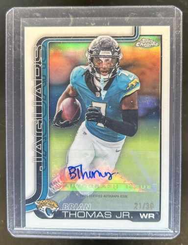 2025 Topps Chrome Brian Thomas Jr. Chrome Autographs (RAW)