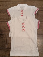 Gingham School Summer Polo Tops Pack Of 2