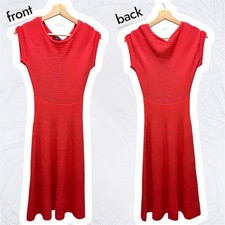 Women’s Coral Pink Size Small Lauren Ralph Lauren Short Sleeve Knit Midi Dress