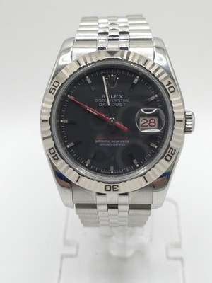 Rolex Datejust 36 116264 Black Stick Dial on Jubilee with Box