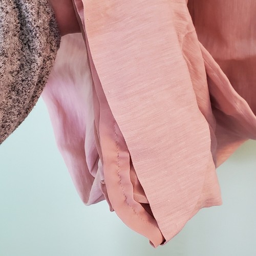 Pantalones Giorgio Armani Y2K Chic Rosa Claro Lino Pierna Ancha Talla 38 IT / EE. UU. Talla 2 - Imagen 11 de 13